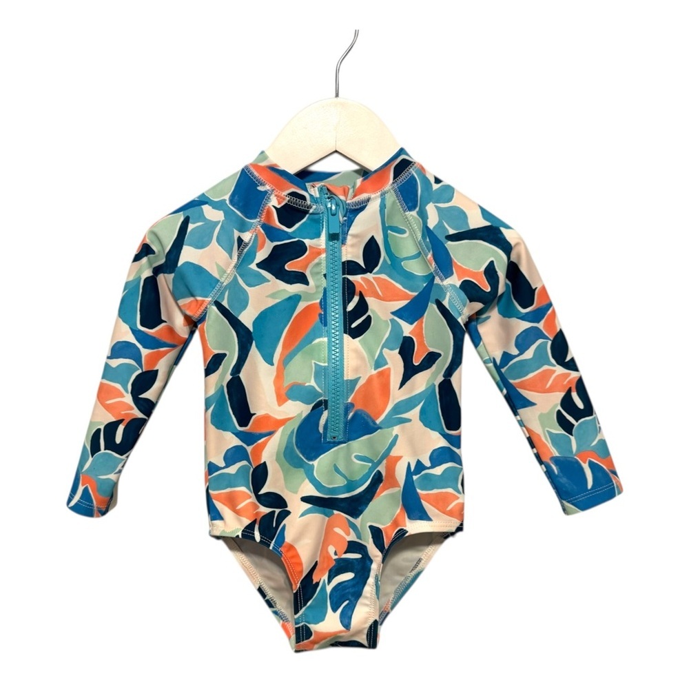 ⭐️ 5/$30 Old Navy Kids Floral Swim Rashguard size 12-18 Months
